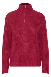 Otinka Half Zip Pullover (Vivacious Pink)