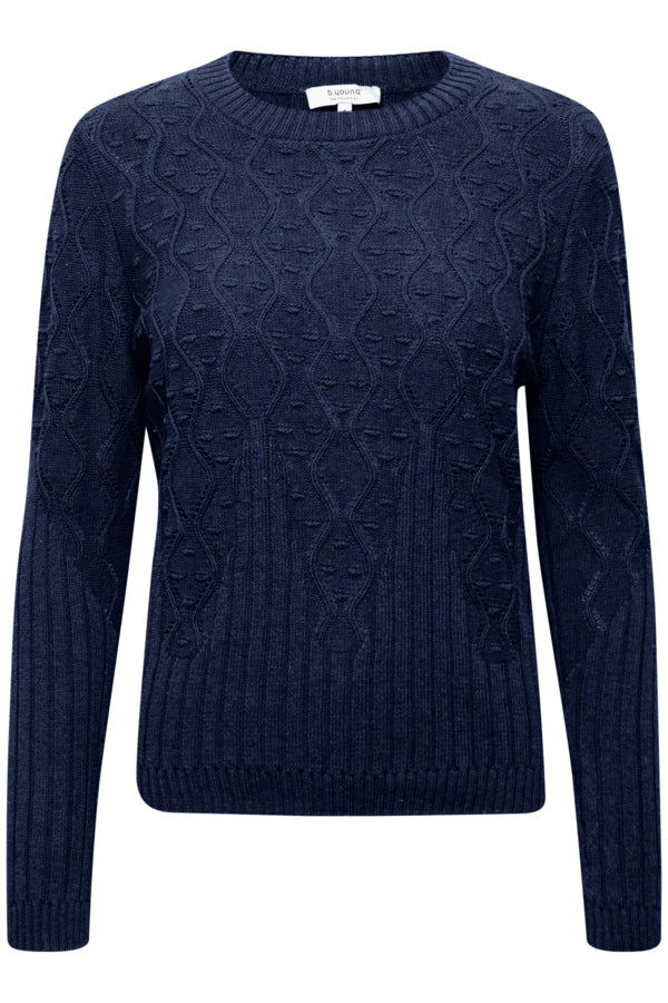 Navy blue shop knitted jumper