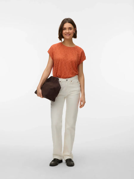 Maya Lace Top (Langoustino)