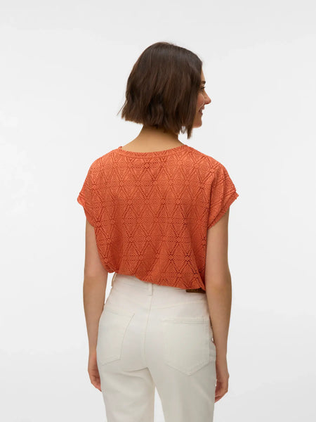 Maya Lace Top (Langoustino)