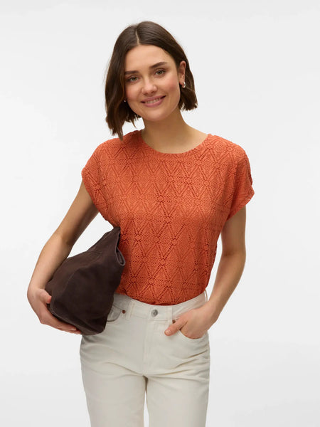 Maya Lace Top (Langoustino)