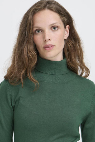 Mafa Fitted Turtleneck Sweater (Pineneedle)