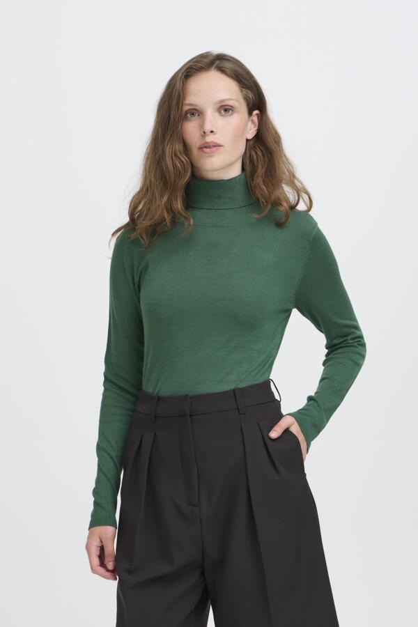 Mafa Fitted Turtleneck Sweater (Pineneedle)