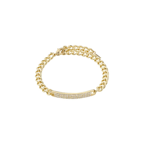Heather Crystal Plated Chain Bracelet - 2 Colour Options