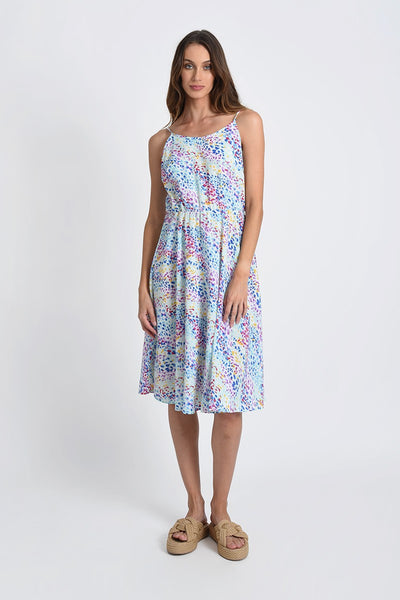 Amaya Printed Midi Dress