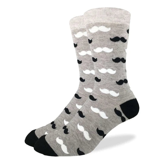 Men's Moustache Good Luck Socks