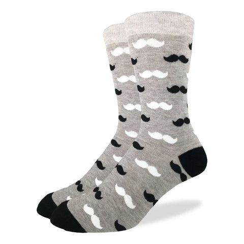 Men's Moustache Good Luck Socks