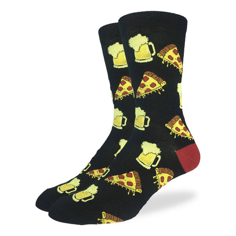 Men's Pizza & Beer Good Luck Socks