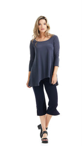 Amara Longline Tunic (Grey)