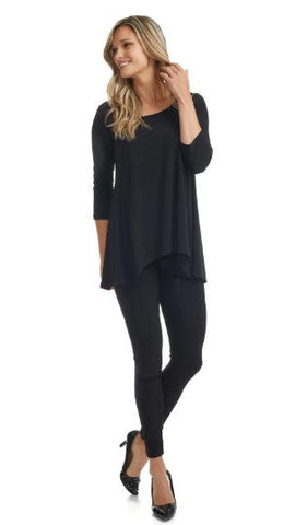 Amara Longline Tunic (Black)