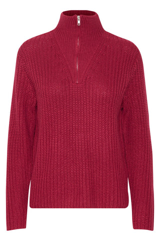 Otinka Half Zip Pullover (Vivacious Pink)