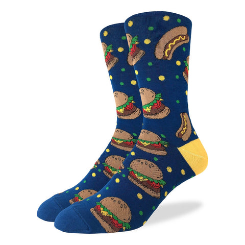 Men's Burgers & Hotdogs Good Luck Socks