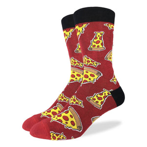 Men's Pizza Good Luck Socks