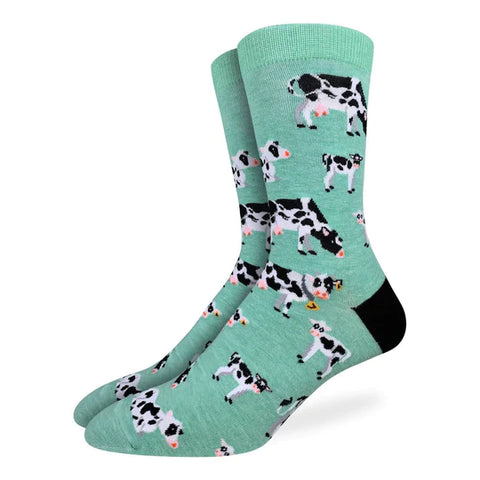 Men's Cow in a Field Good Luck Socks