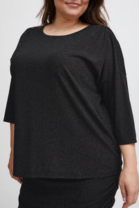 PLUS Luca Sparkle Top (Black)