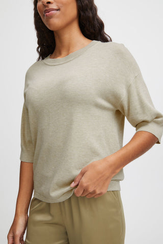 Morla Knit Top (Cement)