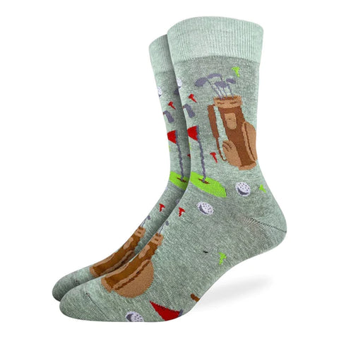 Men's Golf Green Good Luck Socks