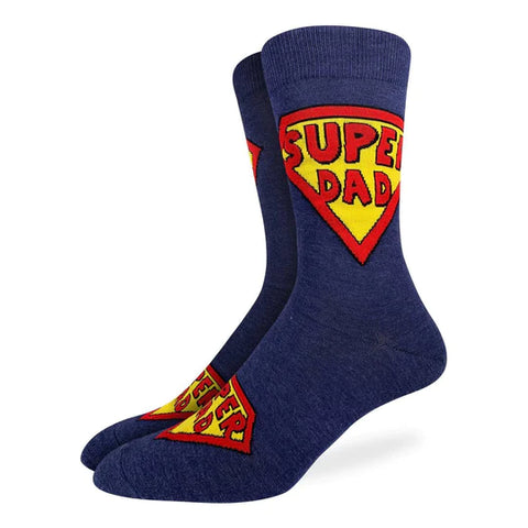 Men's Super Dad Good Luck Socks