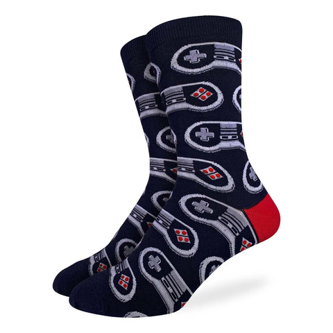 Men's Video Game Controller Good Luck Socks