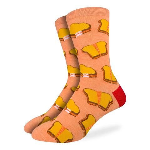 Men's Grilled Cheese Good Luck Socks