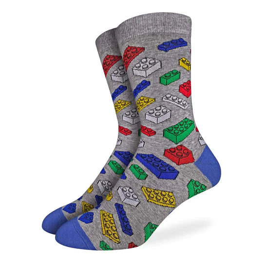 Men's Building Blocks Good Luck Socks