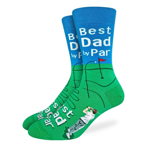 Men's Best Dad by Par Good Luck Socks