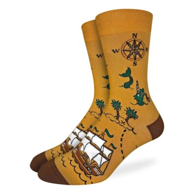 Men's Pirate Ships Good Luck Socks