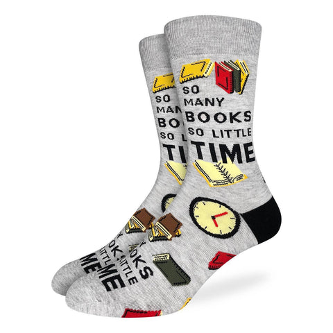Men's So Many Books So Little Time Good Luck Socks