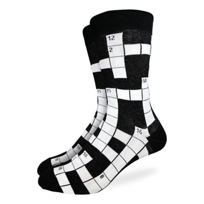Men's Crossword Puzzle Good Luck Socks