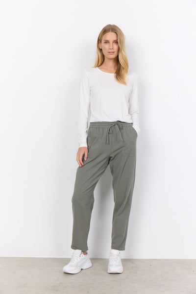 Cissie Cotton Crop Pant  (Misty)