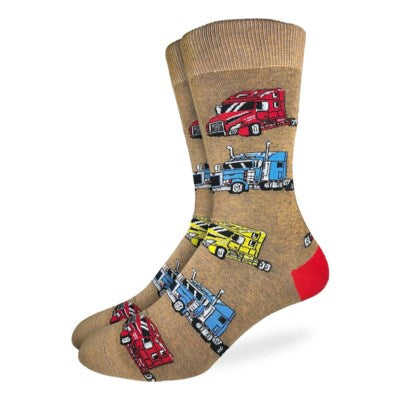 Men's Semi Trucks Good Luck Socks