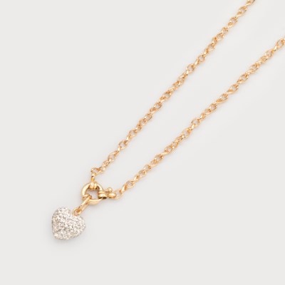 Aurora Glitter Heart Necklace - 2 Colour Options