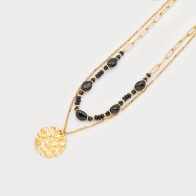 Monica Stainless Steel Necklace- 2 Colour Options