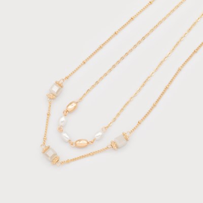 Leah Double Chain Necklace - 2 Colour Options