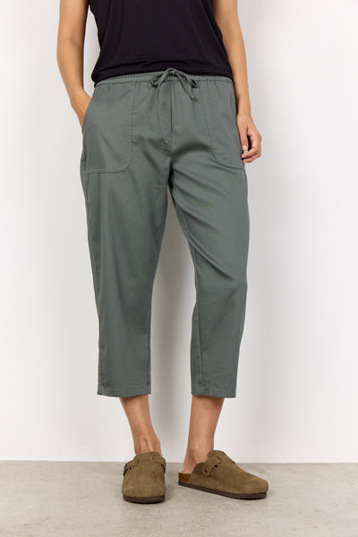 Akila Cotton Blend Crop Pant (Misty)