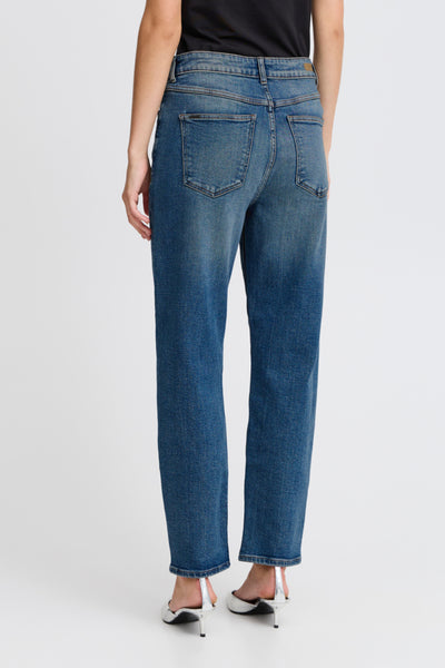 Loetta Mom Jeans (Mid Blue Denim)