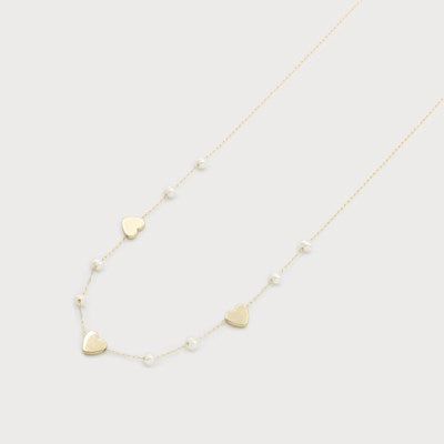 Monica Heart Stainless Steel Necklace- 2 Colour Options