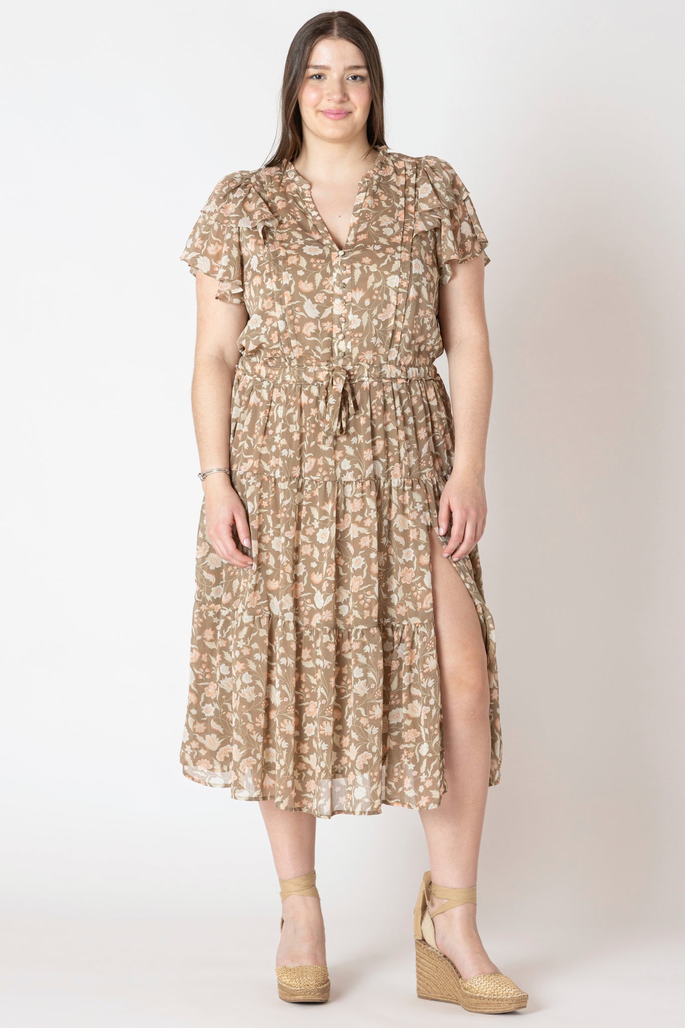 PLUS Larissa Floral Maxi Dress