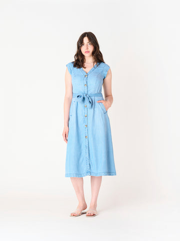 Morgan Tencel Button Down Dress
