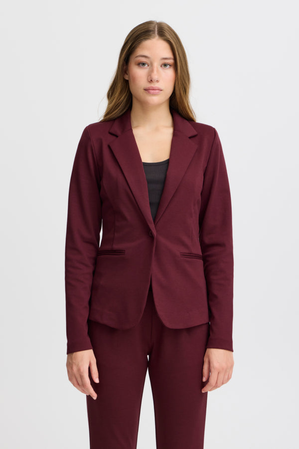 Kate Blazer (Olive) (Burgundy)