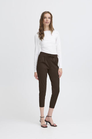Kate Signature Cropped Pant (Chocolate)