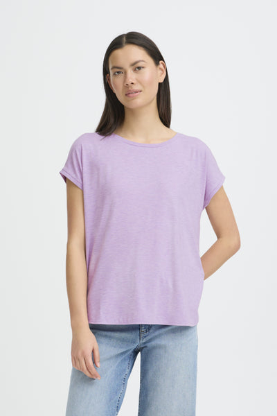 Rebel Metallic Fleck T-Shirt (Purple Rose)