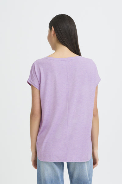 Rebel Metallic Fleck T-Shirt (Purple Rose)
