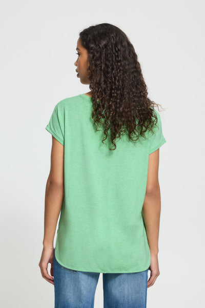 Rebel Metallic Fleck T-Shirt (Light Grass Green)