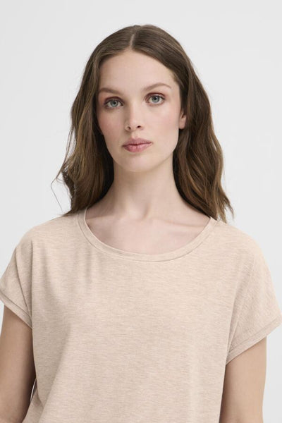 Rebel Metallic Look T-Shirt (Nature)