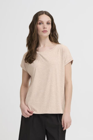 Rebel Metallic Look T-Shirt (Nature)