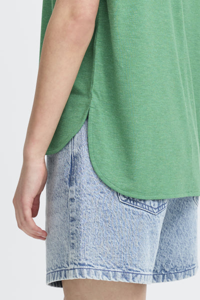 Rebel Metallic Look T-Shirt (Pine Green)
