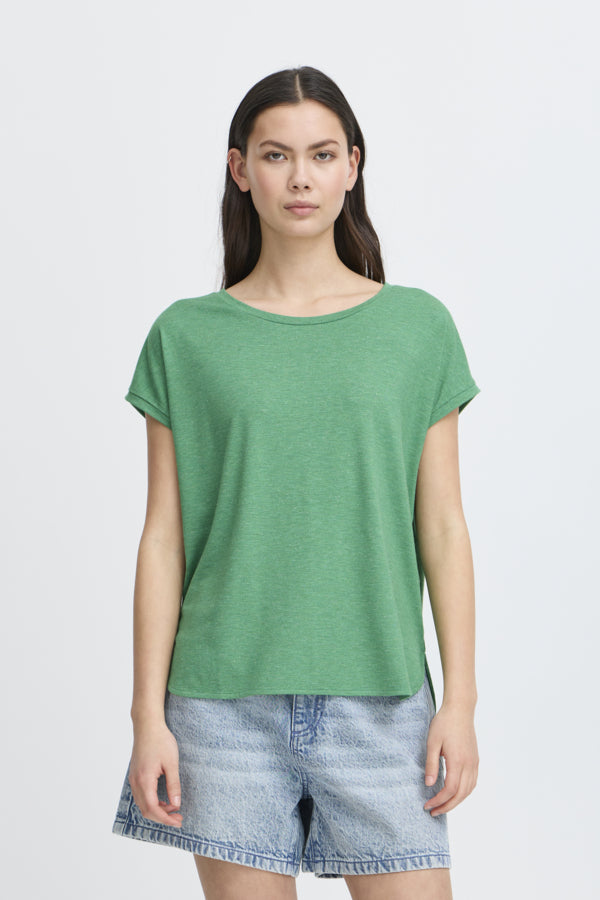 Rebel Metallic Look T-Shirt (Pine Green)