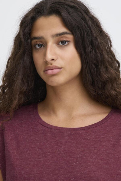 Rebel Metallic Fleck T-Shirt (Maroon)