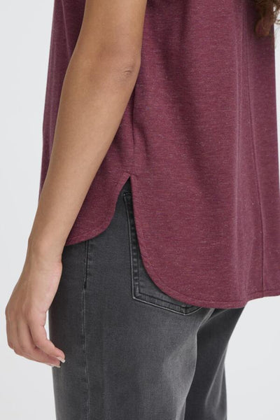 Rebel Metallic Fleck T-Shirt (Maroon)